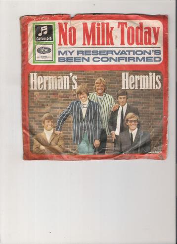 Herman's Hermits - No milk today - My reservation's been ..., Enlèvement ou Envoi, Single, Utilisé, 7 pouces