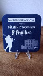 Brasserie bière sous-bock St- Feuillien Pèlerin d'Honneur, Collections, Autres marques, Sous-bock, Utilisé, Enlèvement ou Envoi