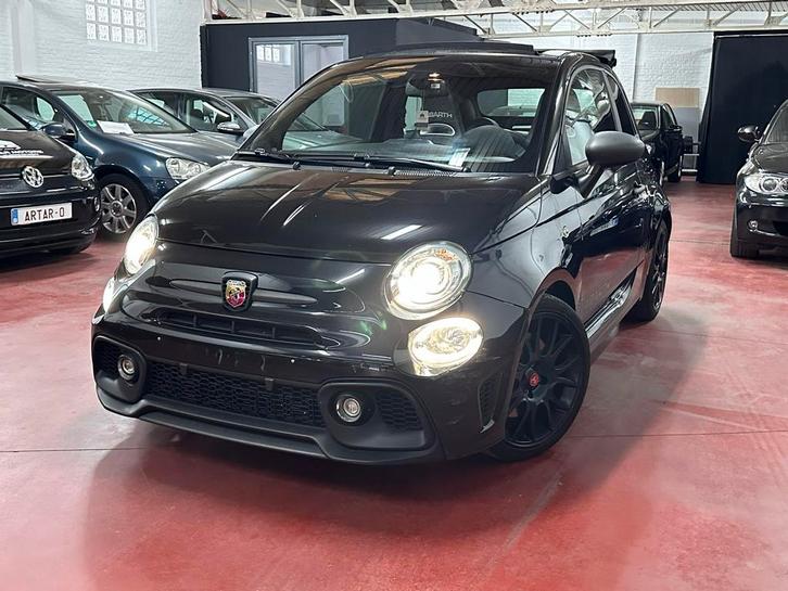 Abarth 595 COMPETZIONE CABRIO, Auto's, Abarth, Bedrijf, Te koop, 500C, Bluetooth, Benzine, Euro 6, Automaat, Zwart, Ophalen