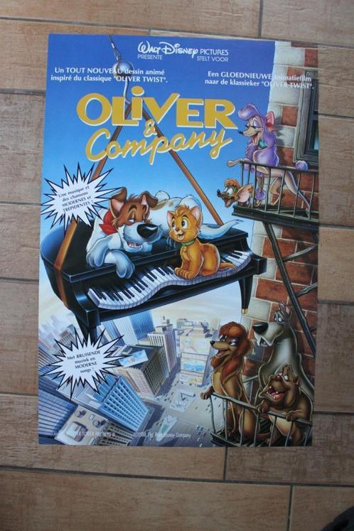 filmaffiche Walt Disney Oliver And Company filmposter, Collections, Posters & Affiches, Comme neuf, Cinéma et TV, A1 jusqu'à A3