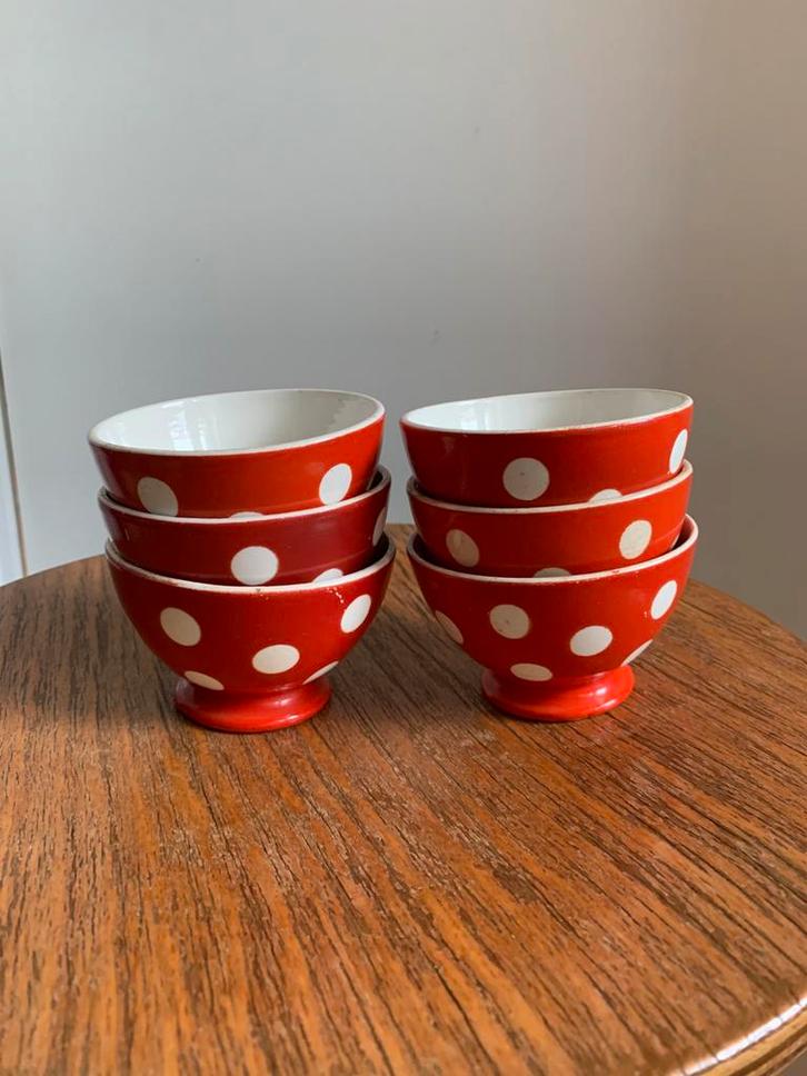 Bols à pois anciens BKF Boch frères Keramis vintage rare, Huis en Inrichting, Keuken | Servies, Zo goed als nieuw, Ophalen of Verzenden
