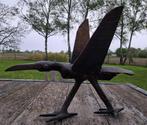 statue signée en bronze forgé volante, Antiquités & Art, Art | Sculptures & Bois, Enlèvement ou Envoi