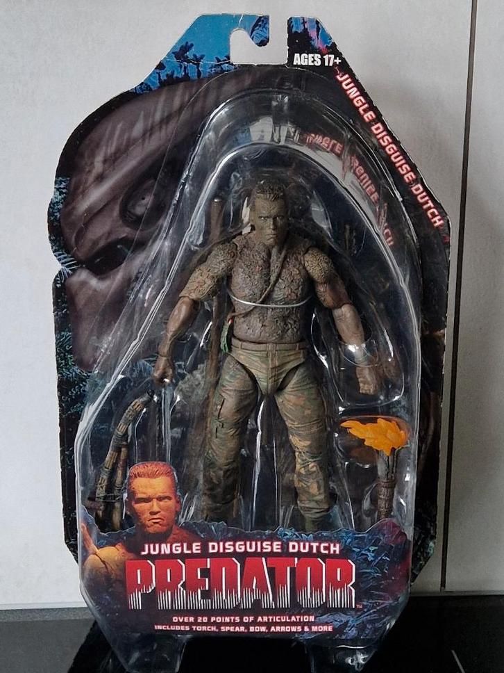 Neca Predator Jungle Disguise Dutch figurine schwarzenegger, Verzamelen, Beelden en Beeldjes, Nieuw, Overige typen, Verzenden