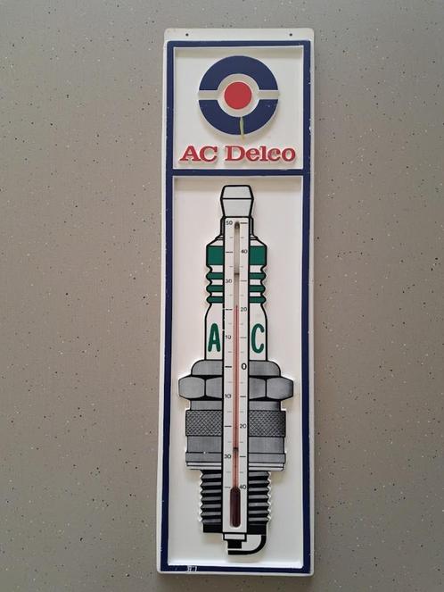 Vintage AC Delco - Thermometer - Reclamepaneel - Mancave, Verzamelen, Merken en Reclamevoorwerpen, Gebruikt, Reclamebord, Ophalen of Verzenden