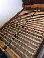 Lit double avec sommiers à lattes 200x154 cm, Enlèvement ou Envoi, Utilisé