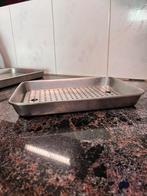 2x vlees/lekbak inox, Ophalen, Vlees