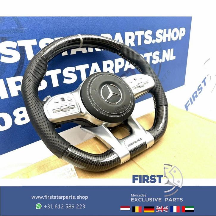 AMG CARBON STUUR + AIRBAG A45 CLA45 C63 E63 GLC63 GLE63 GT63, Auto-onderdelen, Besturing, Mercedes-Benz, Gebruikt, Verzenden