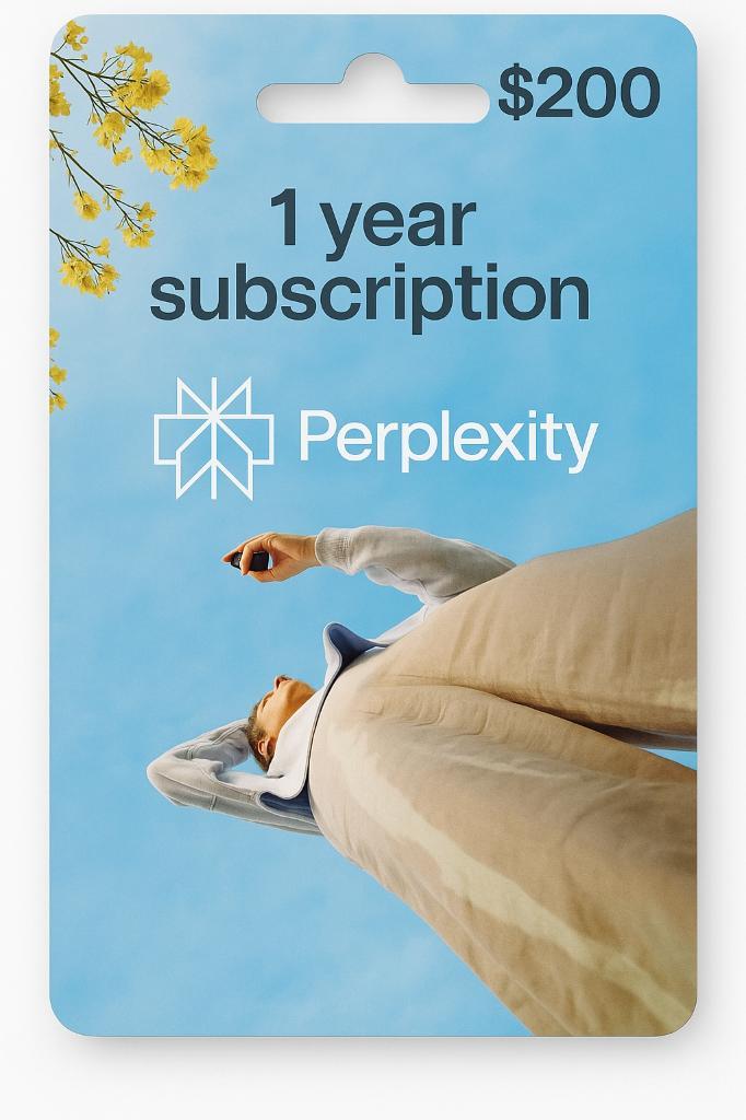 1 Jaar Perplexity Pro op jouw Account, Tickets en Kaartjes, Kortingen en Cadeaubonnen, Drie personen of meer, Overige typen, Kortingsbon