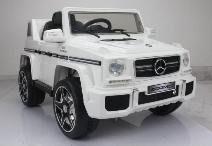Mercedes AMG63, 1 persoons 12V + RC Wit ***NIEUW***, Kinderen en Baby's, Speelgoed | Buiten | Accuvoertuigen, Nieuw, Ophalen of Verzenden
