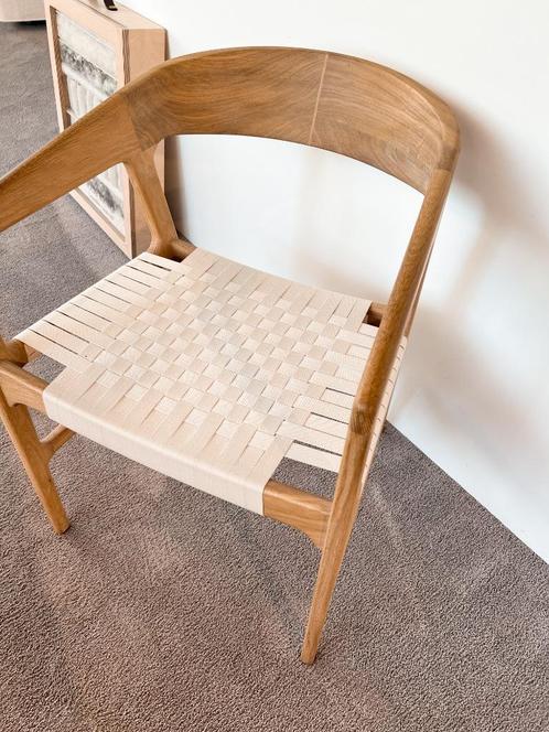 Eiken design eetkamerstoelen - Tesa van Artisian, Huis en Inrichting, Stoelen, Zo goed als nieuw, Vijf, Zes of meer stoelen, Hout