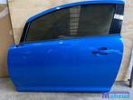 OPEL CORSA D BLAUW Z291 Linker links deur portier 2006-2015, Auto-onderdelen, Gebruikt, Opel, Deur