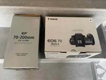 Canon EOS 7D mark ii + lens, Audio, Tv en Foto, Fotocamera's Digitaal, Ophalen, Gebruikt, Spiegelreflex, Canon