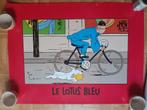 affiche tintin herge le lotus bleu 1980, Enlèvement ou Envoi, Une BD, Utilisé, Hergé