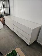Witte dressoir met U-poten - NIEUWSTAAT, Huis en Inrichting, Kasten | Dressoirs, Ophalen, 150 tot 200 cm, Scandinavisch, Zo goed als nieuw