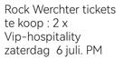 RW 2024 vip-tickets., Tickets & Billets, Réductions & Chèques cadeaux