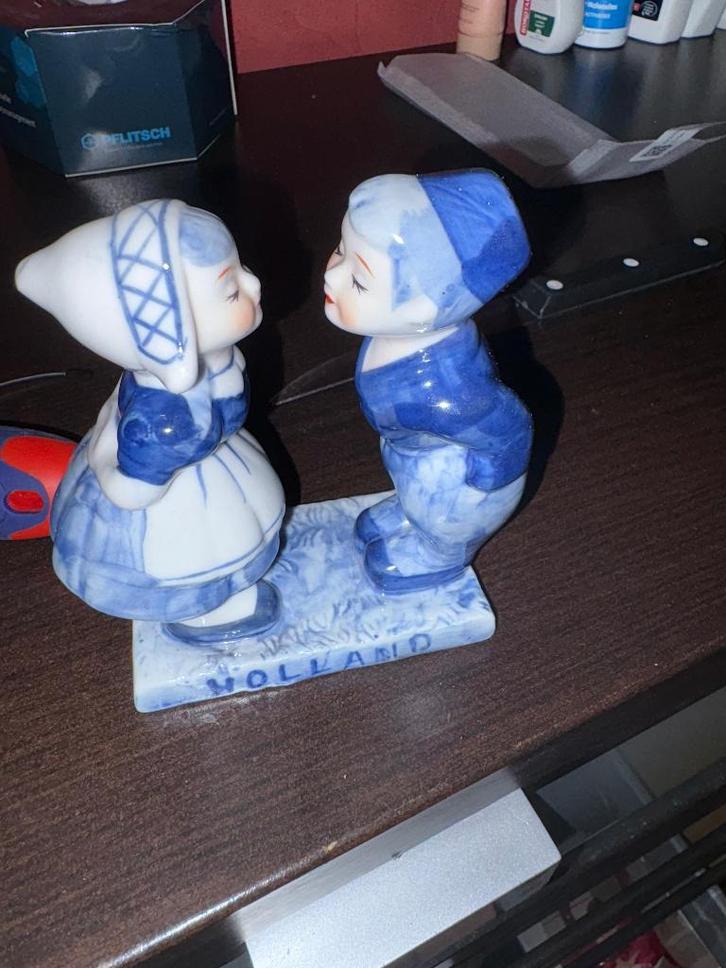 Delftsblauwe porseleinen figuur — handbeschilderd, Antiek en Kunst, Antiek | Porselein, Ophalen