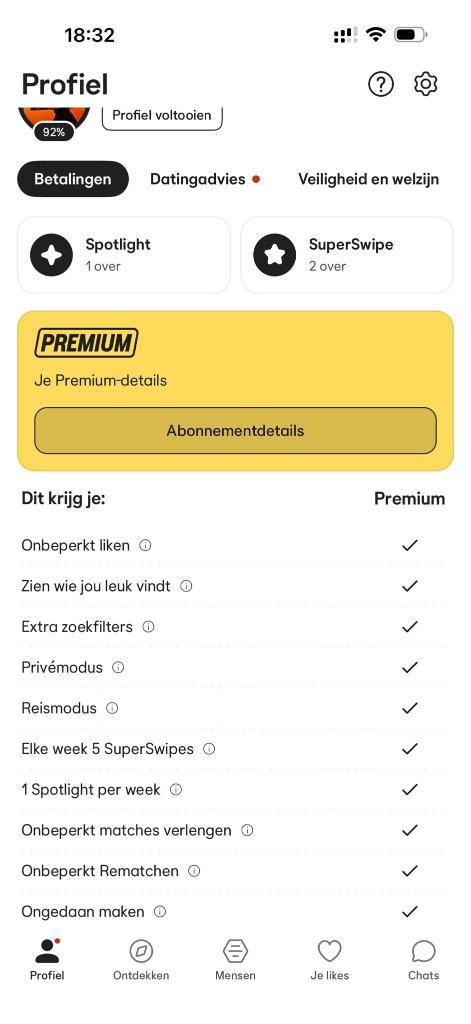 Bumble Premium - Levenslang - 40 EUR, Computers en Software, Overige Computers en Software, Ophalen