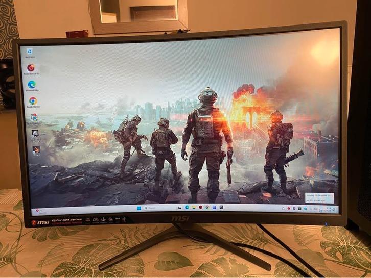 Msi monitor curved gaming, Computers en Software, Monitoren, Zo goed als nieuw, 60 Hz of minder, HDMI, VGA, Gaming, Kantelbaar