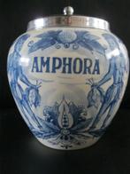 Delft Amphora tabakspot met hand geschilderd, Antiquités & Art, Antiquités | Céramique & Poterie, Enlèvement