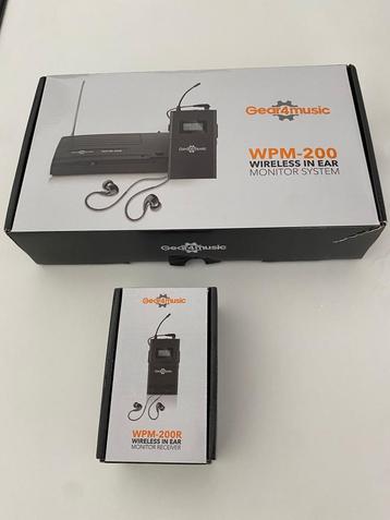 Gear4Music WPM200 draadloze in-ear monitors, Musique & Instruments, Enlèvement, Comme neuf, Moins de 500 watts, Autres types