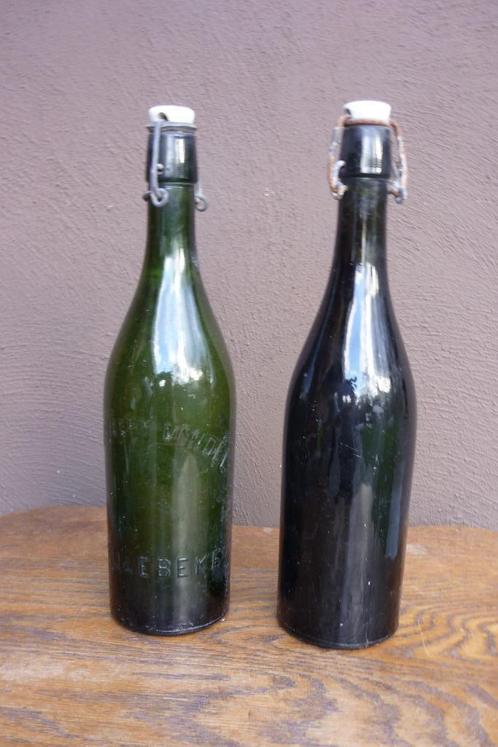 Oude vintage bierflessen Brouwerij Vondel Meulebeke, Verzamelen, Biermerken, Nieuw, Flesje(s), Overige merken, Ophalen of Verzenden