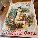 3 Affiches Gancia Vintage, Neuf, Rectangulaire vertical, Affiche ou Poster pour porte ou plus grand, Publicité