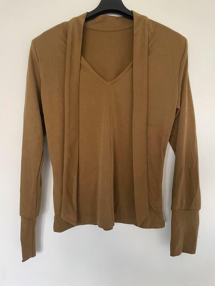 dun truitje, Kleding | Dames, Truien en Vesten, Zo goed als nieuw, Maat 36 (S), Bruin, Ophalen of Verzenden