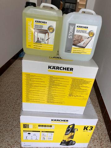 Nettoyeur haute pression karcher k3 + T racer et 2 bidons beschikbaar voor biedingen
