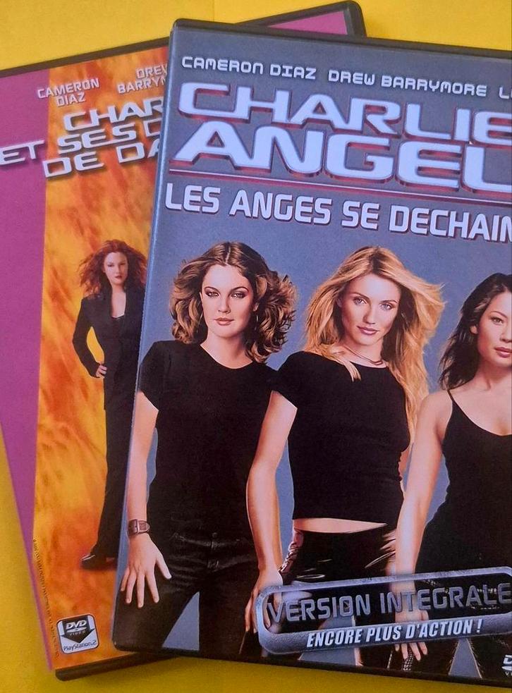 2x DVD Charlie et ses drôles de dames 1 & 2 - Cameron Diaz, Cd's en Dvd's, Dvd's | Actie, Zo goed als nieuw, Actie, Vanaf 12 jaar