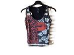 (101)- top femme t.36 noir rouge - desigual -, Zwart, Ophalen of Verzenden, Zo goed als nieuw, Desigual