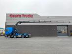 Scania R560 V8 8X2 TREKKER/BAKWAGEN + HIAB 477E-8 HIPRO KRAA, Auto's, Automaat, Euro 5, Scania, Blauw