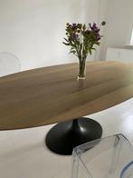 tafel tulipe hout,bois , eero saarinen  table , tulipe, Mid century modern furniture, Eikenhout, Ophalen of Verzenden, 200 cm of meer