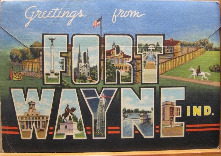 Carte postale de Fort Wayne (Indiana USA), Collections, Cartes postales | Étranger, Non affranchie, Hors Europe, 1940 à 1960, Enlèvement