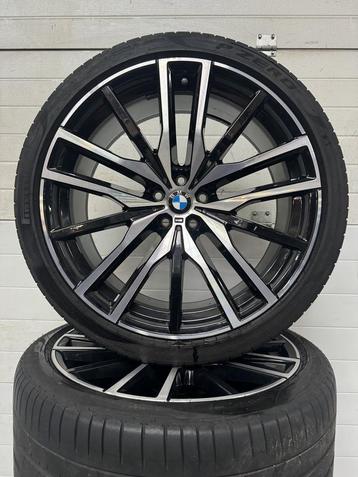 22’’ BMW X5 X6 G05 G06 VELGEN ZOMERBANDEN ORIG SET TPMS 742M beschikbaar voor biedingen