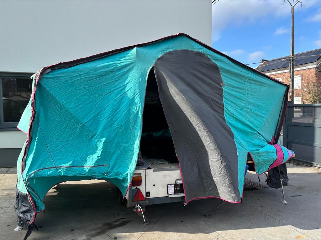 Caravane pliante raclet vintage, Caravanes & Camping, Tentes, jusqu'à 4, Utilisé, Enlèvement