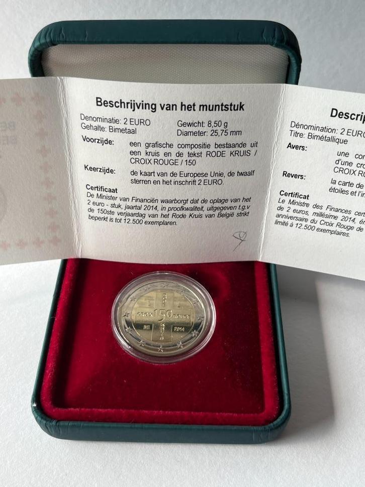 België 2 euro Rode Kruis 2014 - proof quality 12500 exempl., Postzegels en Munten, Munten | Europa | Euromunten, Setje, 2 euro