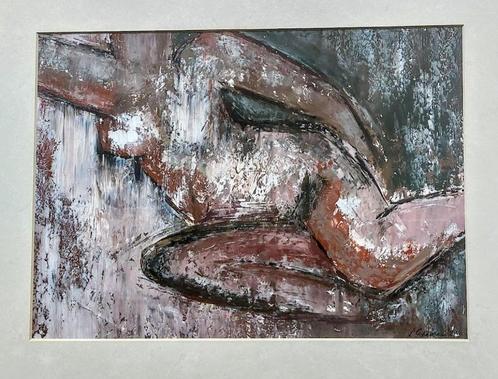 Gebruers Livain - Naakt - olie op papier - get/kader, Antiek en Kunst, Kunst | Schilderijen | Modern, Ophalen of Verzenden