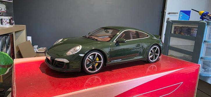Porsche 911 (991) Carrera S Club Coupe 1/18 Gt-Spirit, Hobby en Vrije tijd, Modelauto's | 1:18, Zo goed als nieuw, Auto, Overige merken