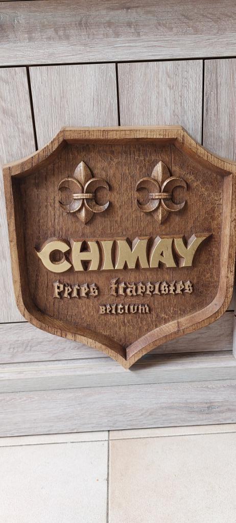 Panneau publicitaire pour la bière de Chimay, Collections, Marques de bière, Neuf, Panneau, Plaque ou Plaquette publicitaire, Autres marques