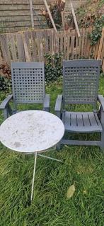4x tuinstoelen en tuintafeltje, Tuin en Terras, Ophalen, Zo goed als nieuw