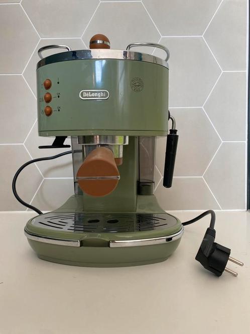 Manueel espressomachine Delonghi Icona Vintage, Elektronische apparatuur, Koffiezetapparaten, Zo goed als nieuw, Gemalen koffie