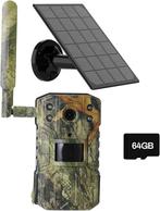 Caméra de Chasse Solaire, 4MP 14MP 4G Camera Chasse Extérieu, Dieren en Toebehoren, Ophalen, Nieuw