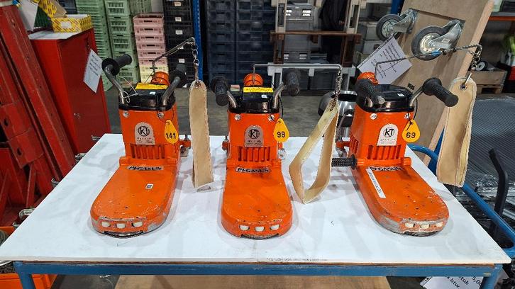 Kantenschuurmachine paketschuur 300mm 230V Künzle & Tasin,, Doe-het-zelf en Bouw, IJzerwaren en Bevestigingsmiddelen, Gebruikt