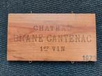 Façade de Caisse vin Château Brane-Cantenac + étiquette, Enlèvement ou Envoi, Utilisé, France