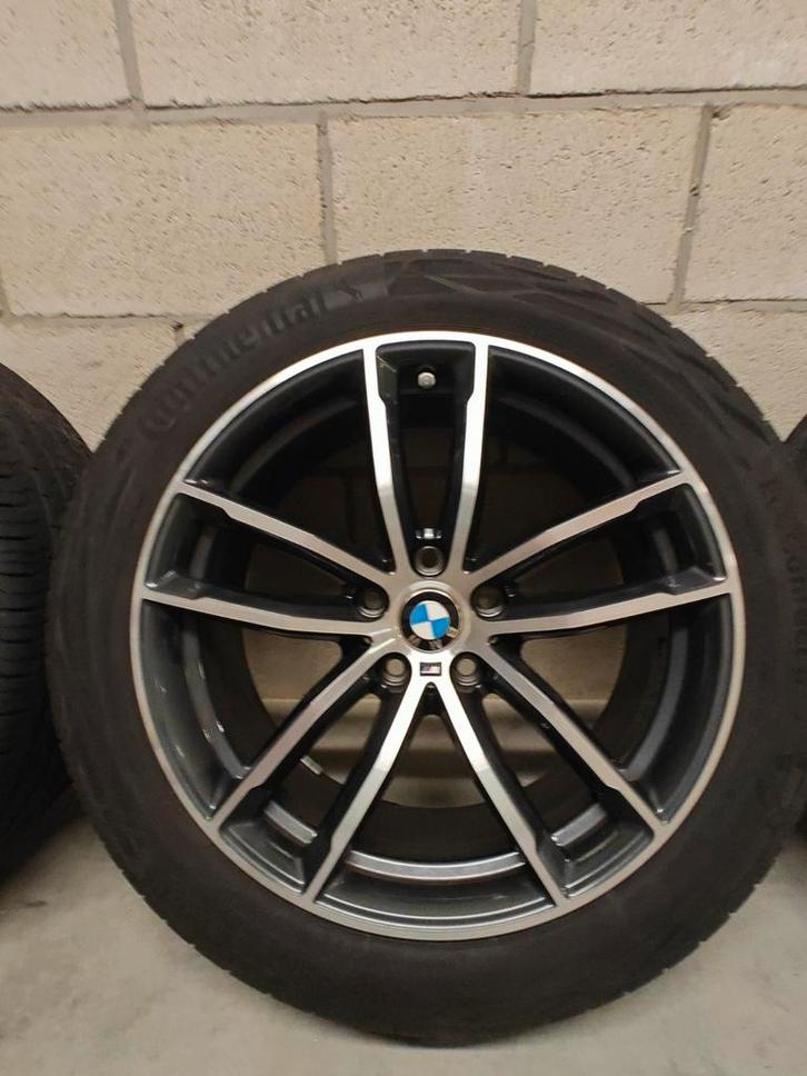 BMW 18" velgenset Continental EcoContact6 245/45 R18 Y, Auto-onderdelen, Banden en Velgen, Band(en), Zomerbanden, 18 inch, Gebruikt