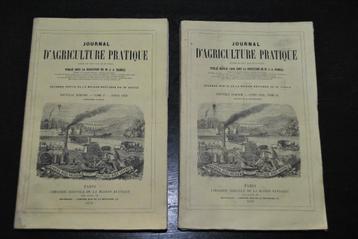 Journal d'agriculture pratique Année 1858 Complet 2 Volumes disponible aux enchères