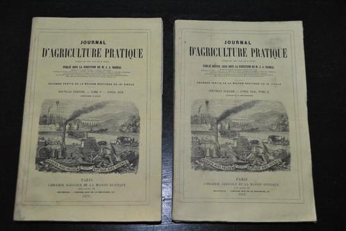 Journal d'agriculture pratique Année 1858 Complet 2 Volumes, Livres, Histoire nationale, Utilisé, 19e siècle, Enlèvement ou Envoi