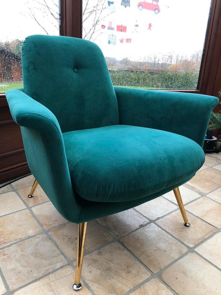 Vintage eenzit / zetel, Huis en Inrichting, Fauteuils, Zo goed als nieuw, Ophalen