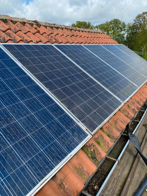 Zonnepanelen plug-in, 6 panelen 270watt/stuk.Totaal 1600kWh., Doe-het-zelf en Bouw, Zonnepanelen en Toebehoren, Gebruikt, Compleet systeem