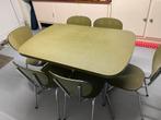 Retro 1960 Tafel en 6 stoelen, Huis en Inrichting, Ophalen